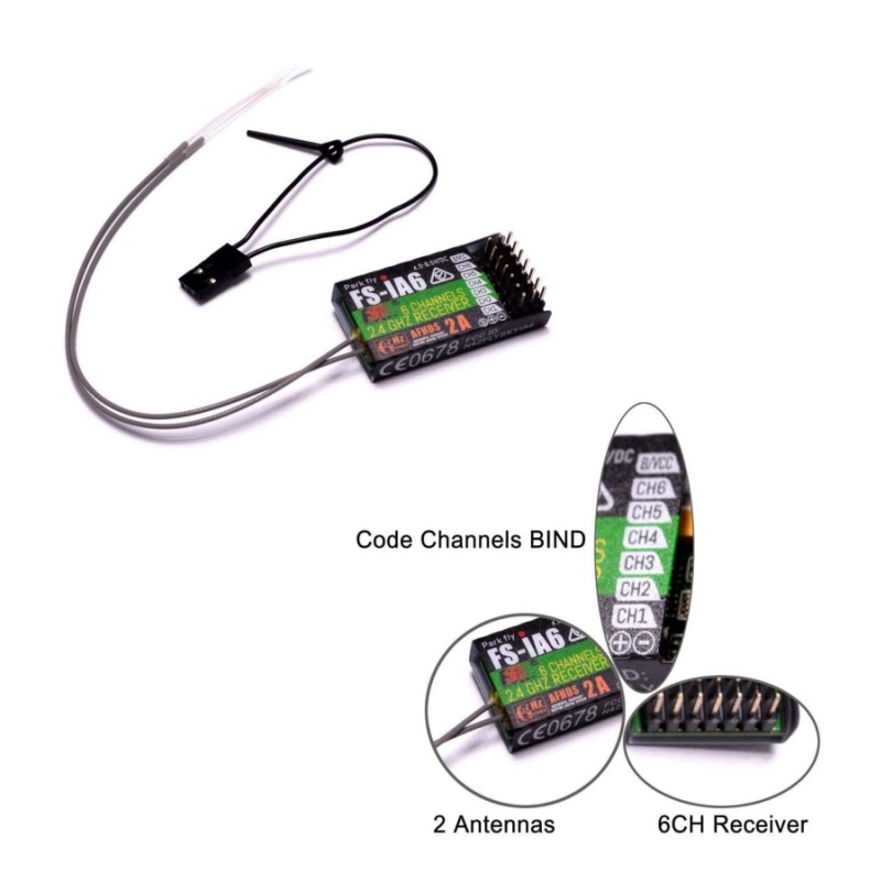 Flysky FS-IA6 Receiver 6CH Dua - مراجعة Fpv Drone Antenna وسعره
