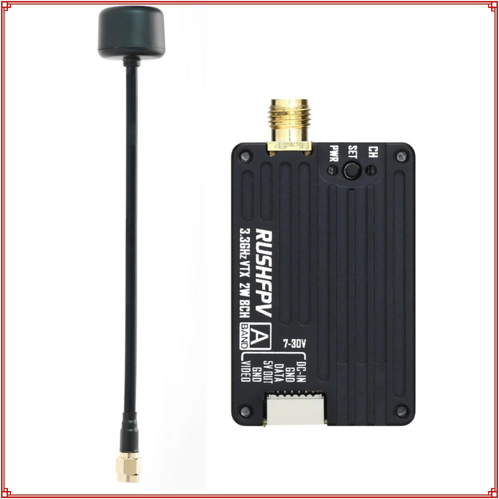 2026 New RUSHFPV 3.3G 2W VTX T - مراجعة Fpv Drone Antenna وسعره