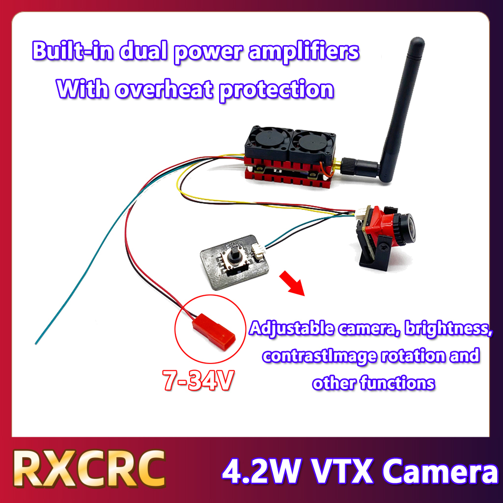 RXCRC 5.8G 48CH 4.2W High Powe - مراجعة Fpv Drone Camera وسعره