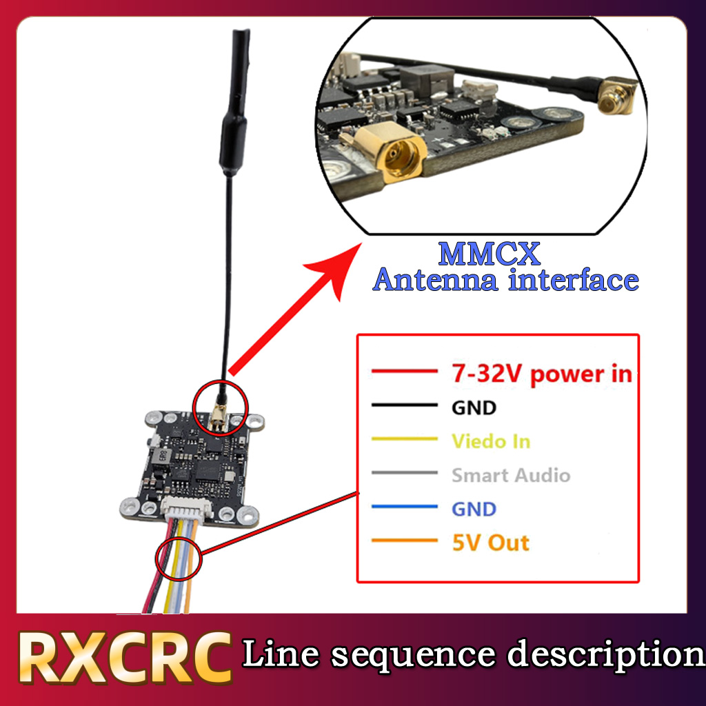 RXCRC 5.8G Module 48CH 1.6W VT - مراجعة Fpv Drone Camera وسعره
