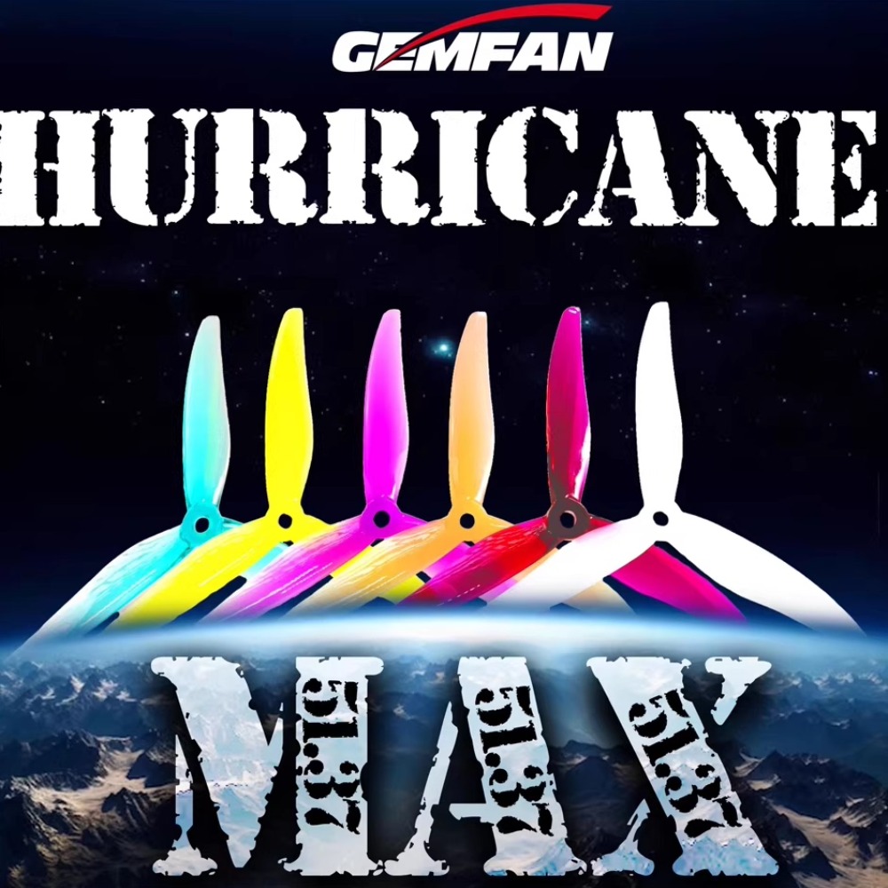 2Pairs Gemfan Hurricane 51377  - مراجعة Fpv Drone Propeller وسعره