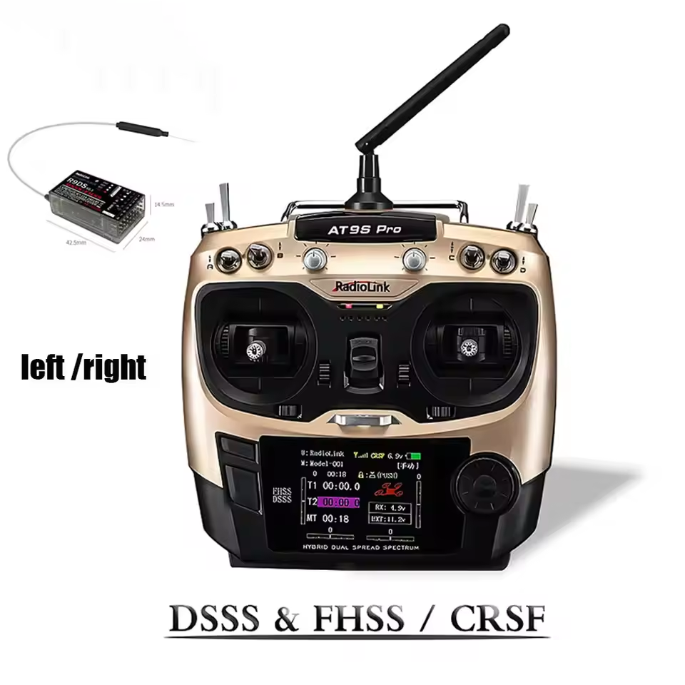 Radiolink AT9SPro 12CH 2.4G DS - مراجعة Fpv Drone Receiver وسعره