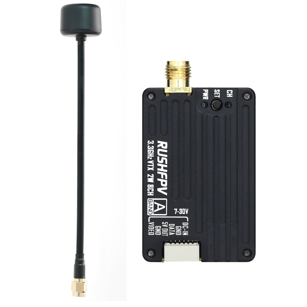 RUSHFPV 3.3G 2W VTX Transmitte - مراجعة Fpv Drone Battery وسعره