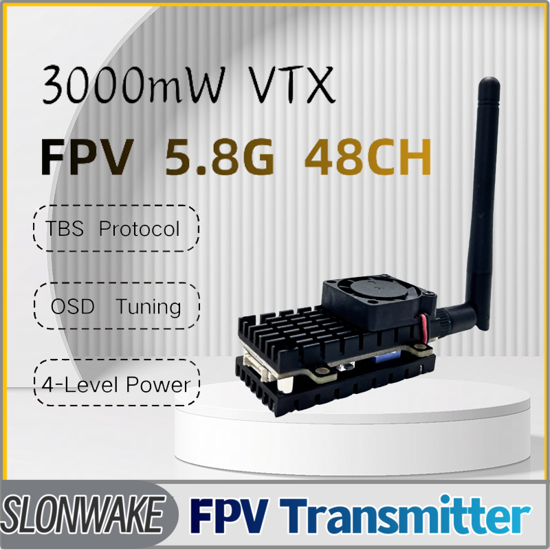 SLONWAKE 5.8G 3000mW Simulatio - مراجعة Fpv Drone Vtx وسعره