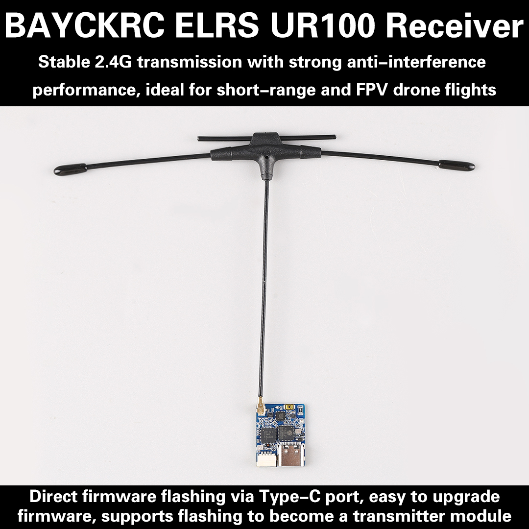 BAYCKRC UR100 ExpressLRS Dual  - مراجعة Fpv Drone Frame وسعره
