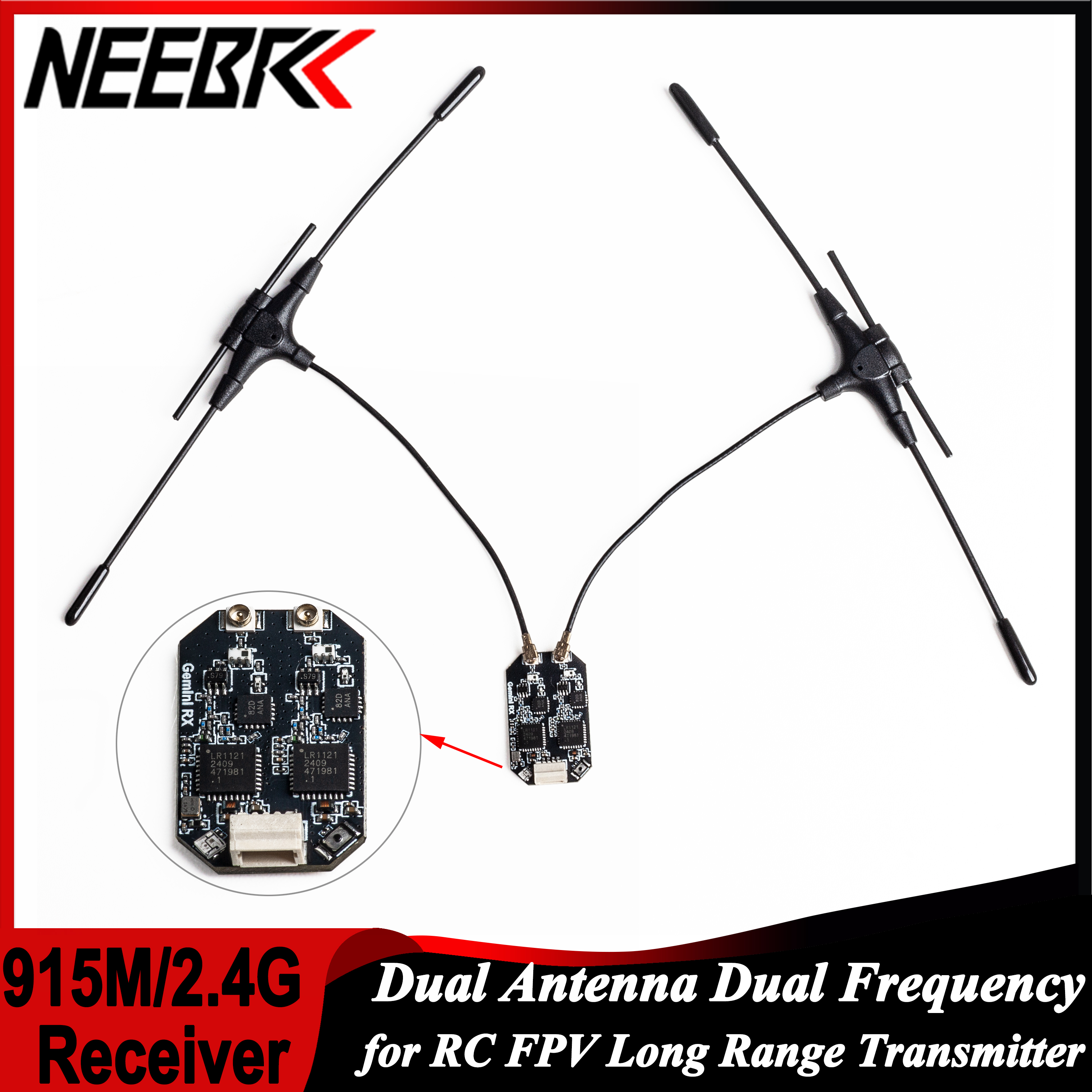 ELRS 915MHz/2.4GHz Gemini Dual - مراجعة Fpv Drone Antenna وسعره