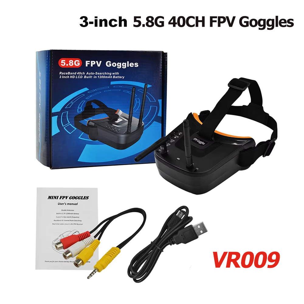 VR009 FPV Video Goggles 3Inch  - مراجعة Fpv Drone Antenna وسعره